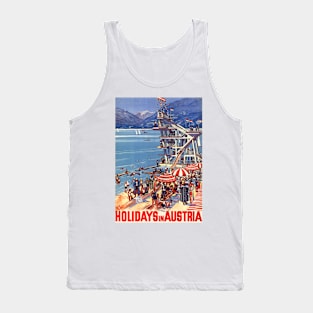 Holidays in Austria Vintage Poster 1933 Tank Top